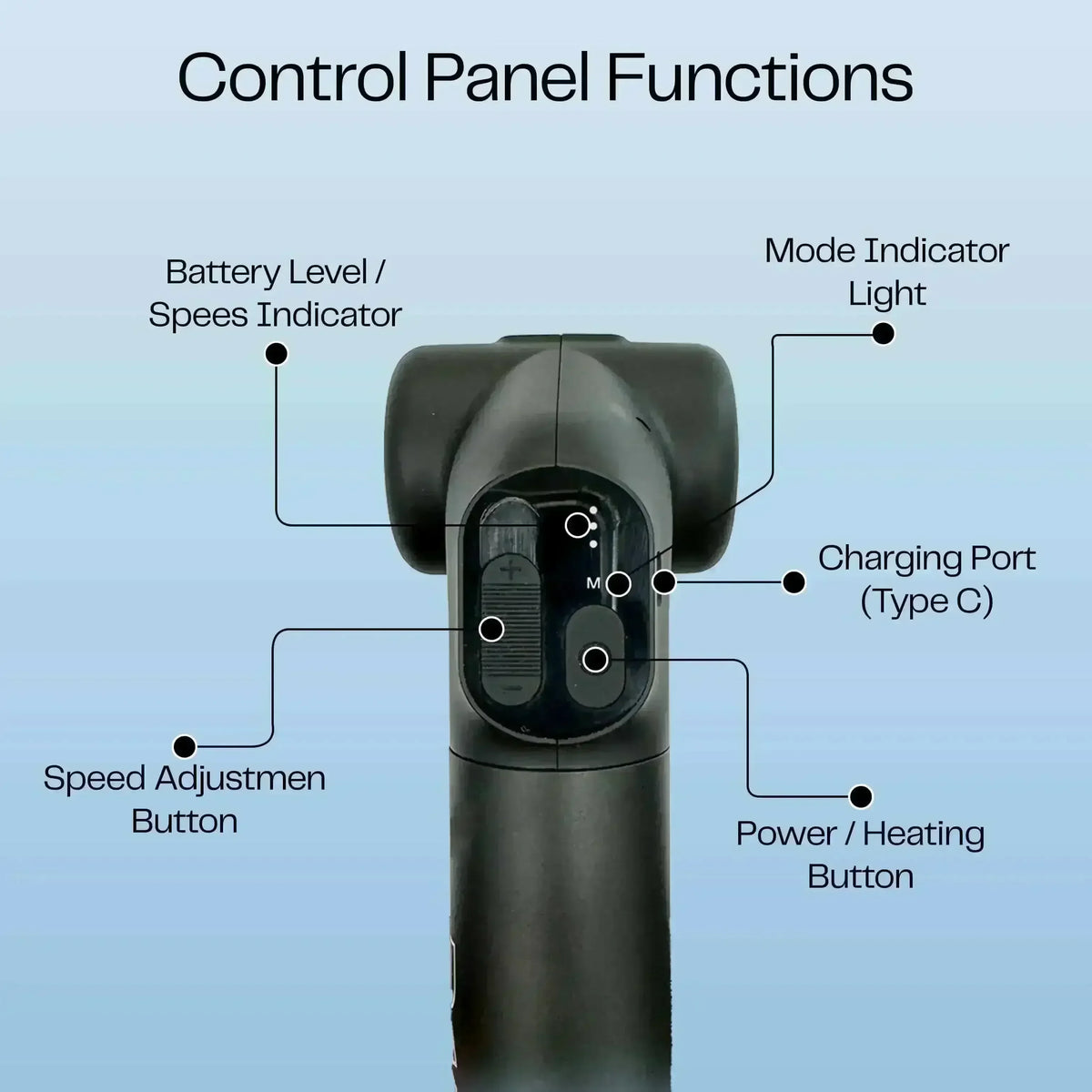 Muscle Therapy Foldable Massage Gun